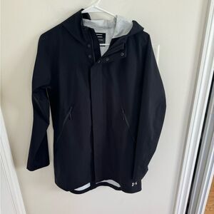 Under Armour Gust Rain Parka Jacket Women's XS Black Worn Once